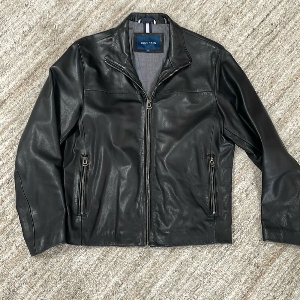 Cole Haan leather jacket size medium. Flawless condition.